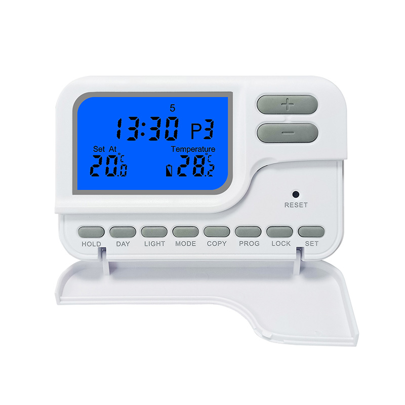 A room thermostat with a timer is a device designed to regulate the temperature of a space while allowing users to pre-set schedules for when heating or cooling systems activate. 